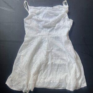 Short White Sequin Dress